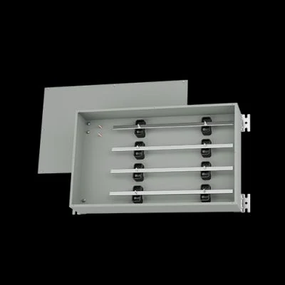 1100 BT101005 | Type 1 | Bus bar splitter trough with aluminium bus bars and cover secured by screws | 120L x 36W x 8H (in) | EXM