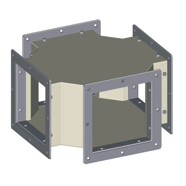 1412 CF8065 | Type 1 - Cross fitting - 8x8x14 | 2L x 2W x 10H (in) | EXM