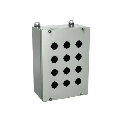 1412 ED110804MN | Type 4, 12 | Extra deep enclosure for standard pushbuttons with cover secured by screws | 12L x 9W x 5H (in) | EXM