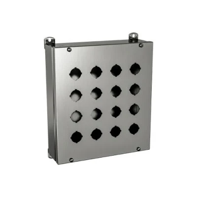 1412 SDSS090803MN | Type 4X, 12 | Stainless steel enclosure for standard pushbuttons with cover secured by screws, protection against corrosion | 10L x 9W x 3H (in) | EXM