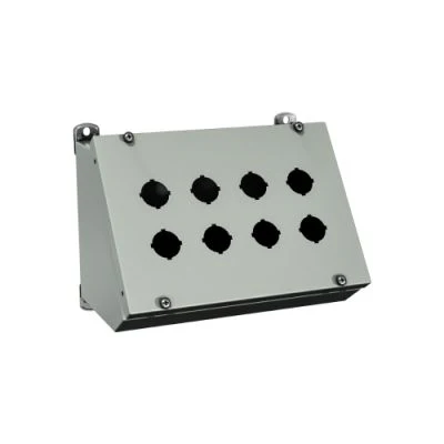 1412 SFC070606 | Type 4, 12 | Enclosure for standard pushbuttons with 35° control surface and cover secured by screws | 7L x 6W x 7H (in) | EXM