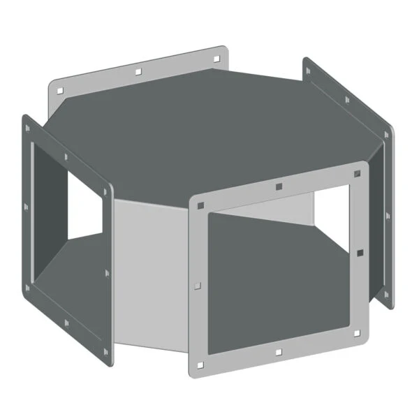 1412 XCF8065 | Type 1 - Cross fitting - 8x8x14 | 2L x 2W x 10H (in) | EXM