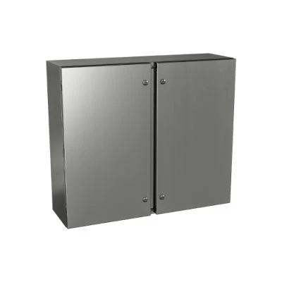 5412 ESSDD244210PTH | Type 4X, 12 | Double door stainless steel enclosure, protection against corrosion | 24L x 42W x 10H (in) | EXM