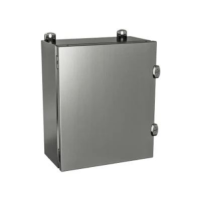 5412 ESSMPCH161208 | Type 4X, 12 | Single door JIC stainless steel enclosure with external locks | 16L x 12W x 8H (in) | EXM