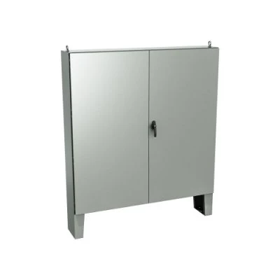 5500 DDS604810 | Type 12, 13 | Double door cabinet with floor mounting stands and padlockable 3 point lock mechanism - 60x48x10 | EXM