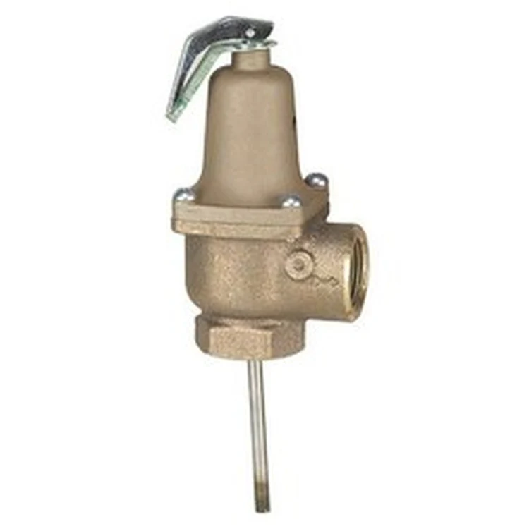 140X-6 | Relief Valve Temperature and Pressure 1 Inch Female Bronze 150 Pounds per Square Inch 210 Degrees Fahrenheit for Commercial Water Heaters | Not Selected