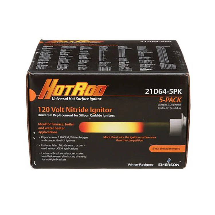 21D64-5PK | Igniter Hotrod 120 Volt Hot Surface Kit 5 Pack | White Rodgers