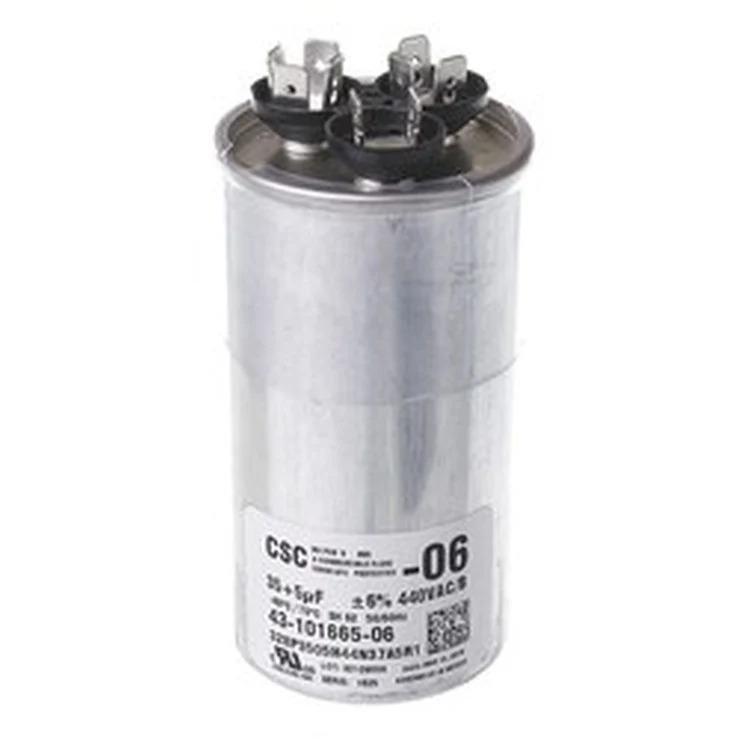 43-101665-06 | Capacitor Dual 35/5 UF 440 VAC Round | Not Selected