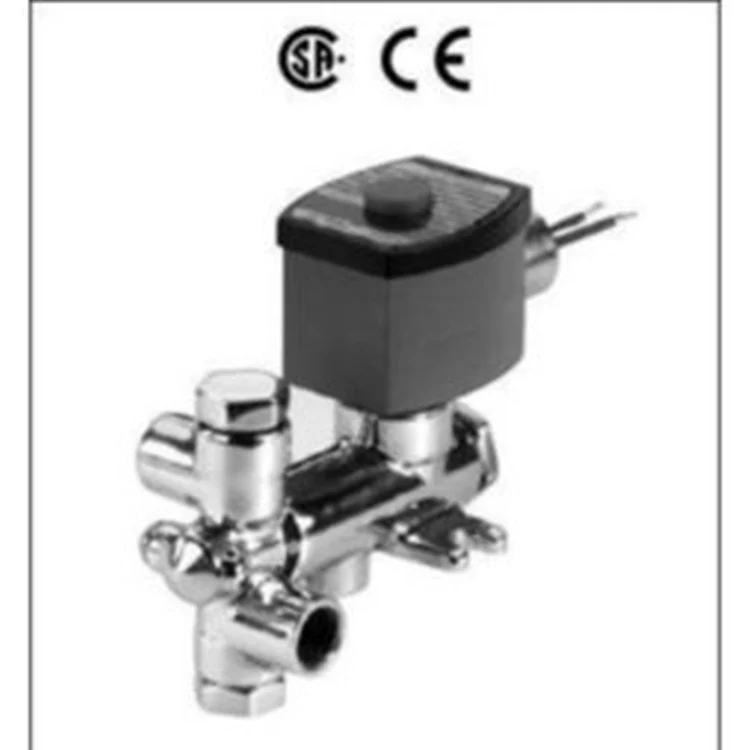 8300A081RF | Solenoid Valve 8300 3-Way Brass 1/4 Inch NPT Normally Closed 120 Alternating Current NBR | Not Selected