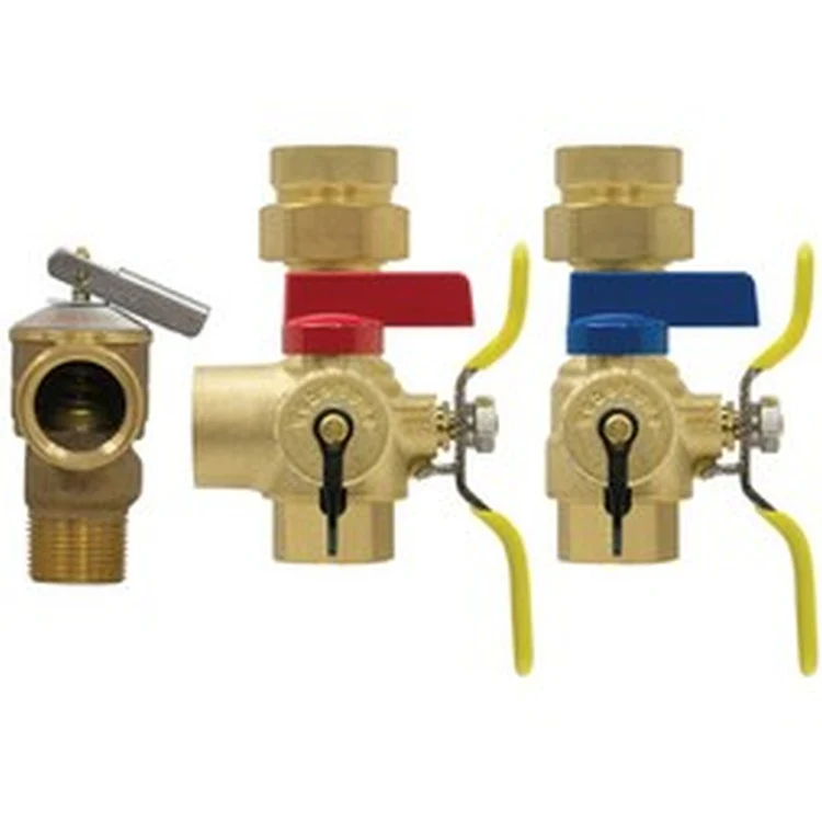 H-44444WPR3 | Valve Kit EXP Wall Hung/Combi Boiler Service Lead Free 1 Inch IPS Union x IPS High-Flow Hose Drain/Pressure Relief Valve Outlet/Adjustable Packing Gland/Residential Pressure Relief Valve 30PSI/510K BTU | Webstone